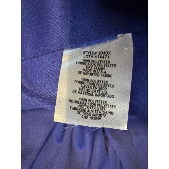 Xscape Dress Blue 10 Long Wedding Cruise Formal Party Mermaid NEW NWT - Picture 11 of 14